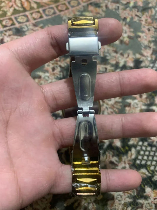 Gold Tone Stainless Steel Watch for Men